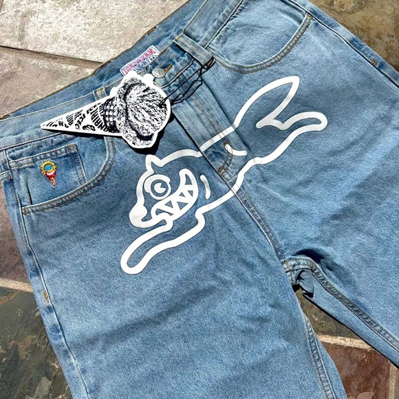Billionaire boy club ice cream double scoop denim pants